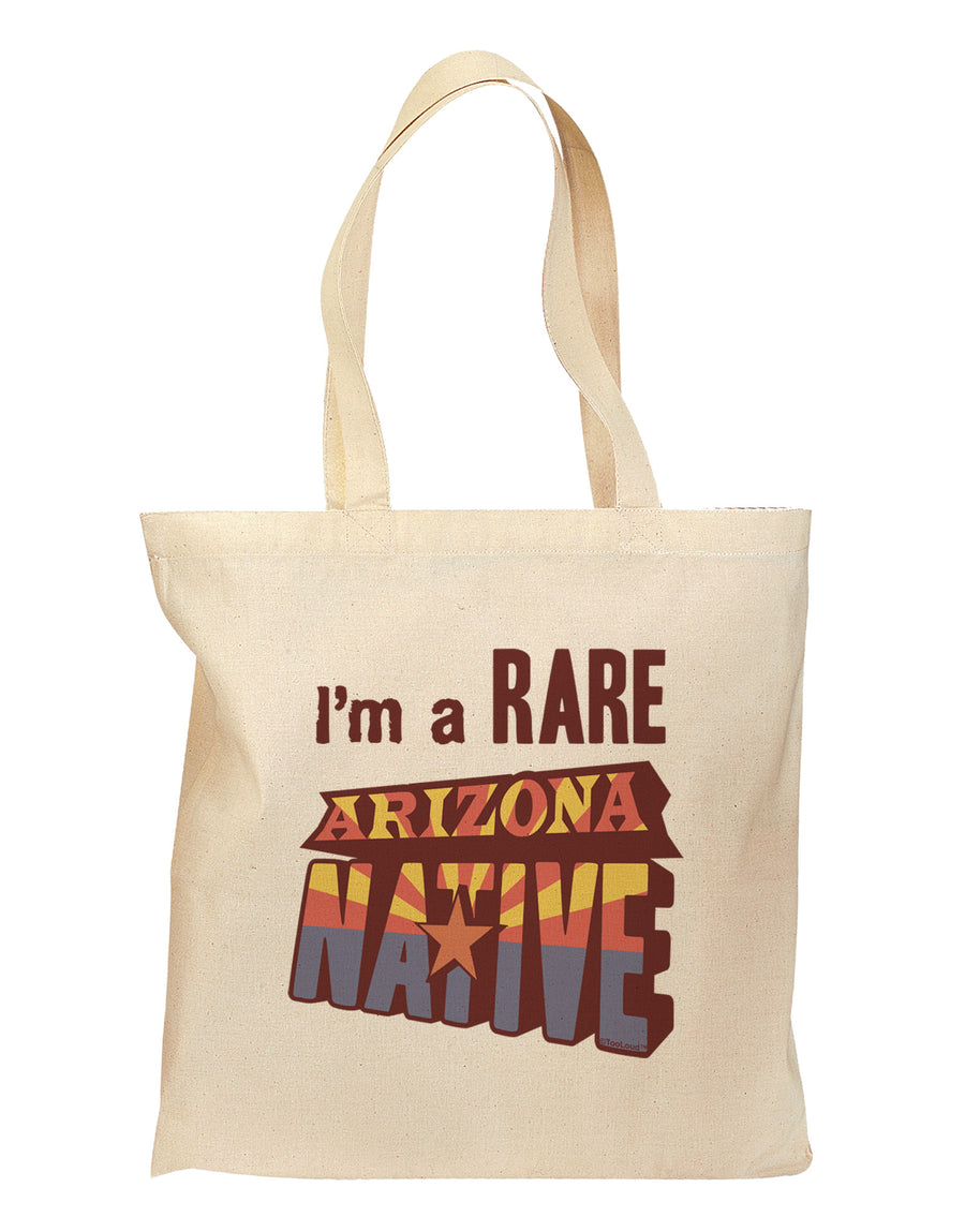 I'm a Rare Arizona Native Grocery Tote Bag - Natural-Grocery Tote-TooLoud-Natural-Medium-Davson Sales