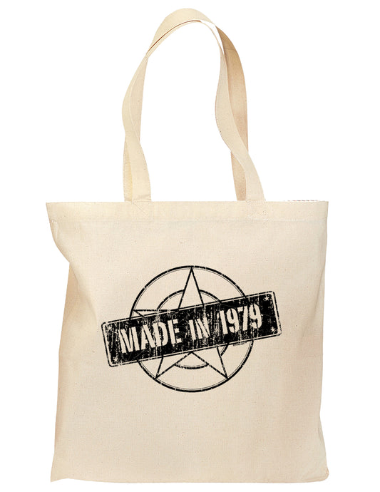 40th Birthday Gift Made in 1979 Grocery Tote Bag - Natural by TooLoud-TooLoud-Natural-medium-Davson Sales