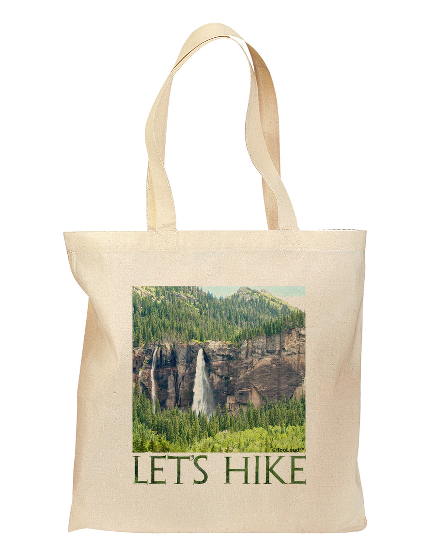 Beautiful Cliffs - Lets Hike Grocery Tote Bag by TooLoud-Grocery Tote-TooLoud-Natural-Medium-Davson Sales