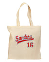 Sanders Jersey 16 Grocery Tote Bag-Grocery Tote-TooLoud-Natural-Medium-Davson Sales