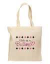 Cute As A Button Grocery Tote Bag-Grocery Tote-TooLoud-Natural-Medium-Davson Sales