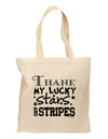 Thank My Lucky Stars and Stripes Grocery Tote Bag by TooLoud-Grocery Tote-TooLoud-Natural-Medium-Davson Sales