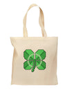 Pixel Four Leaf Clover Grocery Tote Bag-Grocery Tote-TooLoud-Natural-Medium-Davson Sales