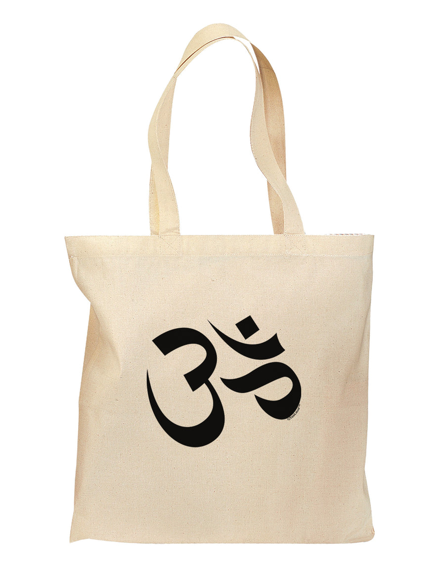 Om Symbol Grocery Tote Bag-Grocery Tote-TooLoud-Natural-Medium-Davson Sales