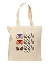 Wiggle Wiggle Wiggle - Twerk Color Grocery Tote Bag-Grocery Tote-TooLoud-Natural-Medium-Davson Sales