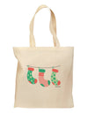 Cute Hanging Christmas Stockings Grocery Tote Bag by TooLoud-Grocery Tote-TooLoud-Natural-Medium-Davson Sales