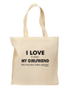 I Love My Girlfriend Videogames Grocery Tote Bag-Grocery Tote-TooLoud-Natural-Medium-Davson Sales