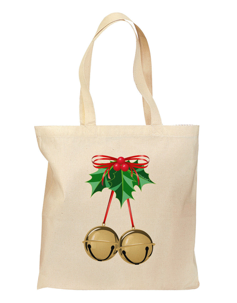 Jingle Balls Grocery Tote Bag-Grocery Tote-TooLoud-Natural-Medium-Davson Sales