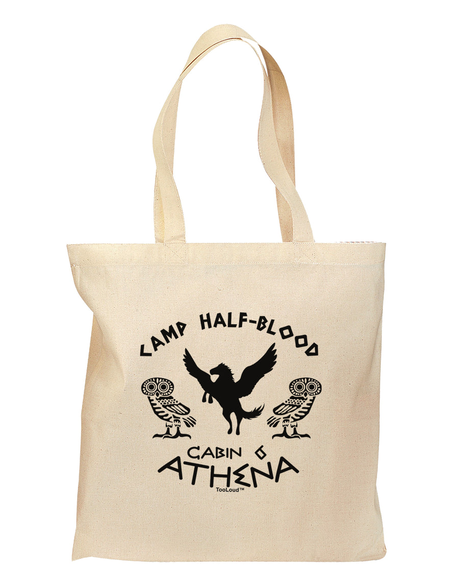 Camp Half Blood Cabin 6 Athena Grocery Tote Bag by TooLoud-Grocery Tote-TooLoud-Natural-Medium-Davson Sales