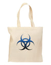 Biohazard Symbol Blue Stone - Apocalypse Grocery Tote Bag-Grocery Tote-TooLoud-Natural-Medium-Davson Sales