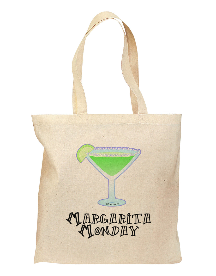 Margarita Monday Design - Pop Culture Grocery Tote Bag by TooLoud-Grocery Tote-TooLoud-Natural-Medium-Davson Sales