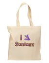 I Love Fantasy Grocery Tote Bag - Natural-Grocery Tote-TooLoud-Natural-Medium-Davson Sales