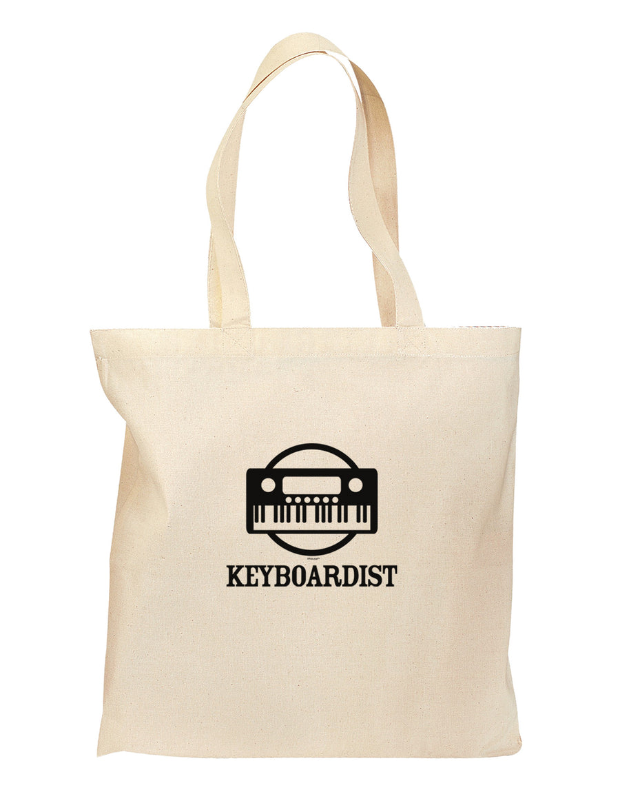 Keyboardist Grocery Tote Bag-Grocery Tote-TooLoud-Natural-Medium-Davson Sales