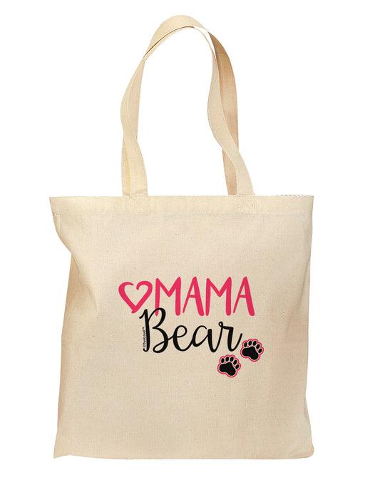 Mama Bear Paws Grocery Tote Bag - Natural-Grocery Tote-TooLoud-Natural-Medium-Davson Sales