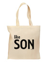 Matching Like Father Like Son Design - Like Son Grocery Tote Bag by TooLoud-Grocery Tote-TooLoud-Natural-Medium-Davson Sales