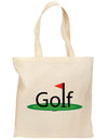 Golf Grocery Tote Bag-Grocery Tote-TooLoud-Natural-Medium-Davson Sales