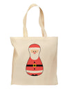 Cute Santa Matryoshka Nesting Doll - Christmas Grocery Tote Bag-Grocery Tote-TooLoud-Natural-Medium-Davson Sales