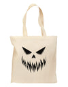 Scary Evil Jack O' Lantern Pumpkin Face Grocery Tote Bag-Grocery Tote-TooLoud-Natural-Medium-Davson Sales