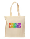 Proud American Rainbow Text Grocery Tote Bag by TooLoud-Grocery Tote-TooLoud-Natural-Medium-Davson Sales