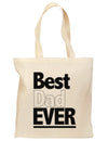 Father's Day Best Dad Ever Grocery Tote Bag-Grocery Tote-TooLoud-Natural-Medium-Davson Sales