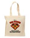 Fire Fighter - Superpower Grocery Tote Bag-Grocery Tote-TooLoud-Natural-Medium-Davson Sales