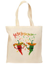 Jejeje Mexican Chili Peppers Grocery Tote Bag-Grocery Tote-TooLoud-Natural-Medium-Davson Sales