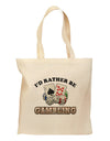 I'd Rather Be Gambling Grocery Tote Bag-Grocery Tote-TooLoud-Natural-Medium-Davson Sales