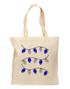 Hanukkah Lights Blue and Silver Grocery Tote Bag-Grocery Tote-TooLoud-Natural-Medium-Davson Sales