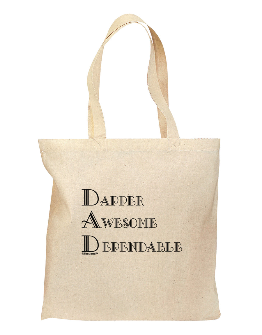 DAD - Acronym Grocery Tote Bag by TooLoud-Grocery Tote-TooLoud-Natural-Medium-Davson Sales