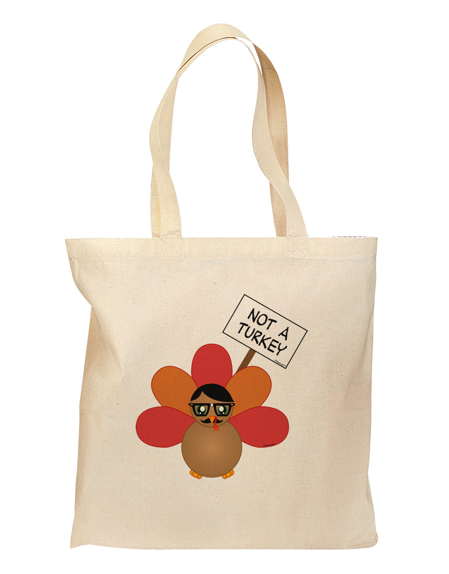 Thanksgiving Turkey in Disguise Grocery Tote Bag by TooLoud-Grocery Tote-TooLoud-Natural-Medium-Davson Sales