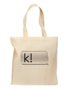 K Text Bubble Grocery Tote Bag-Grocery Tote-TooLoud-Natural-Medium-Davson Sales