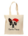 Santa Paws Christmas Dog Grocery Tote Bag-Grocery Tote-TooLoud-Natural-Medium-Davson Sales