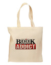 Book Addict Grocery Tote Bag - Natural-Grocery Tote-TooLoud-Natural-Medium-Davson Sales