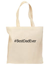 Father's Day #BestDadEver Grocery Tote Bag-Grocery Tote-TooLoud-Natural-Medium-Davson Sales