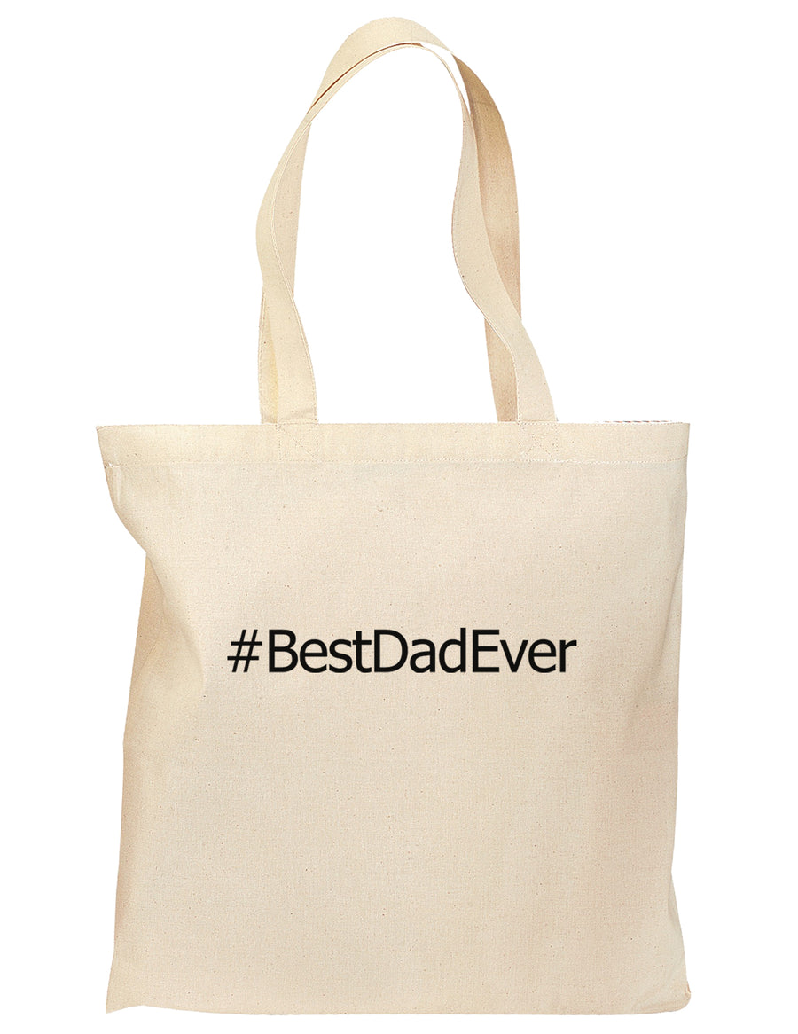 Father's Day #BestDadEver Grocery Tote Bag-Grocery Tote-TooLoud-Natural-Medium-Davson Sales