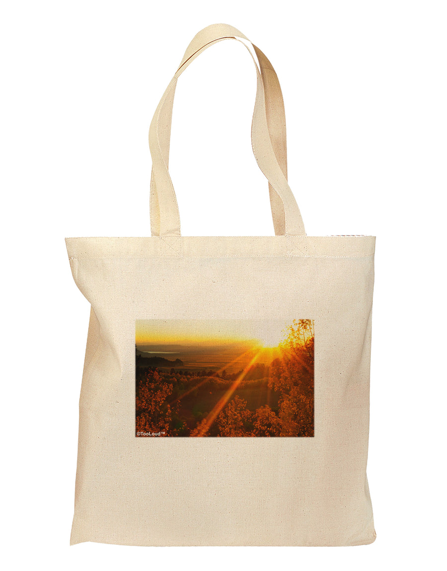 Colorado Sunset Grocery Tote Bag by TooLoud-Grocery Tote-TooLoud-Natural-Medium-Davson Sales