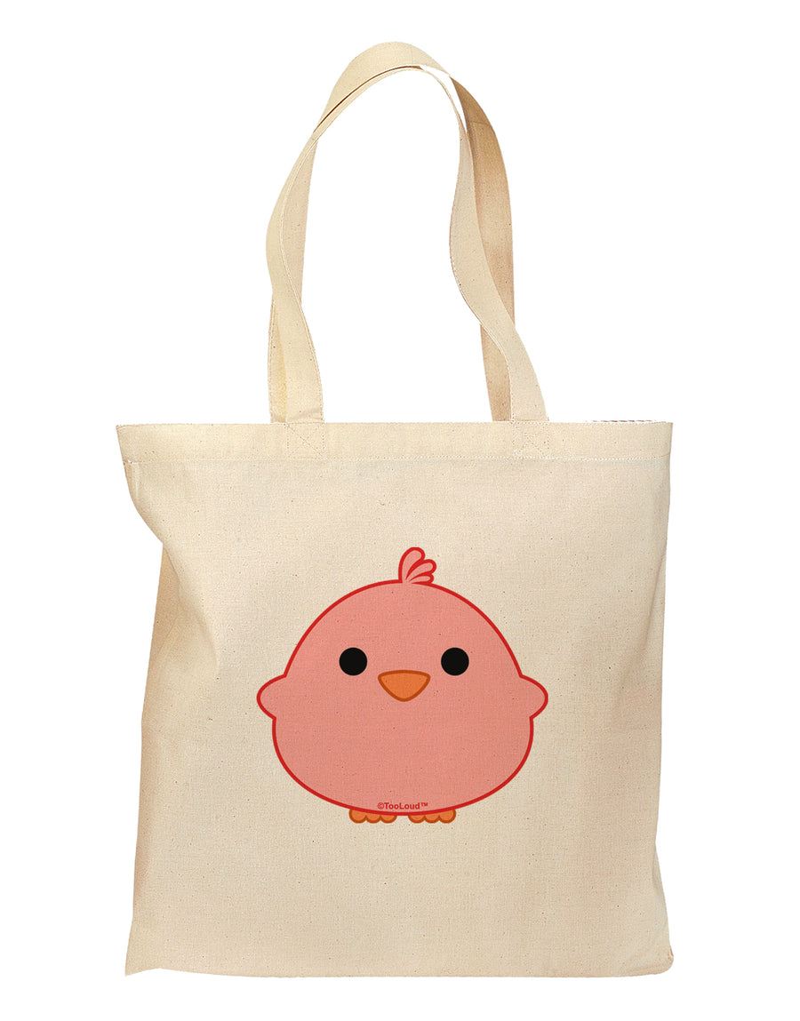 Cute Little Chick - Red Grocery Tote Bag by TooLoud-Grocery Tote-TooLoud-Natural-Medium-Davson Sales