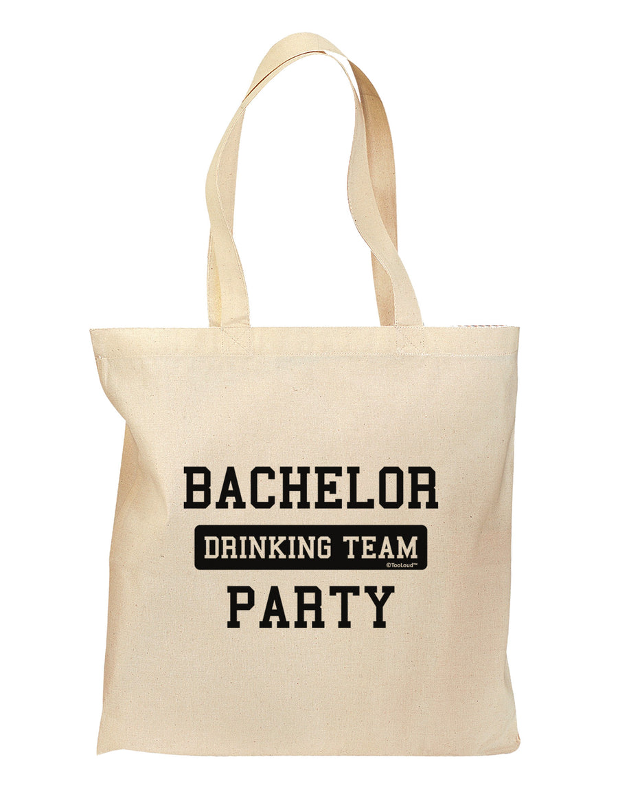 Bachelor Party Drinking Team Grocery Tote Bag-Grocery Tote-TooLoud-Natural-Medium-Davson Sales