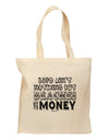 Beaches and Money Grocery Tote Bag by TooLoud