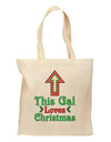 This Gal Loves Christmas Cute Grocery Tote Bag-Grocery Tote-TooLoud-Natural-Medium-Davson Sales