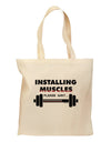 Installing Muscles Grocery Tote Bag-Grocery Tote-TooLoud-Natural-Medium-Davson Sales