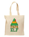 Matching Christmas Design - Elf Family - Papa Elf Grocery Tote Bag by TooLoud-Grocery Tote-TooLoud-Natural-Medium-Davson Sales