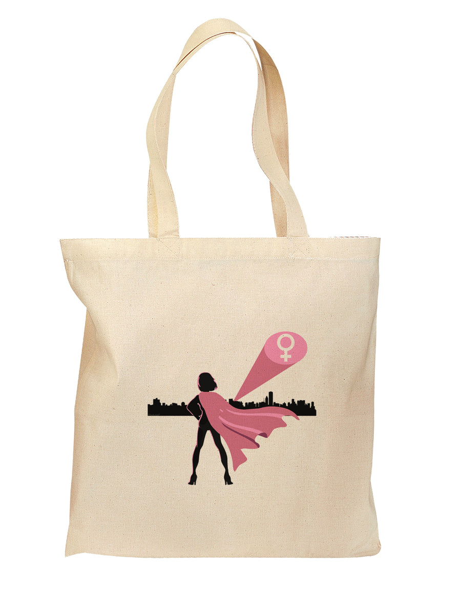 Girl Power Women's Empowerment Grocery Tote Bag - Natural by TooLoud-Grocery Tote-TooLoud-Natural-Medium-Davson Sales