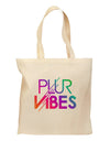 PLUR Vibes Grocery Tote Bag-Grocery Tote-TooLoud-Natural-Medium-Davson Sales