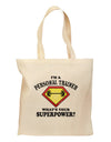 Personal Trainer - Superpower Grocery Tote Bag-Grocery Tote-TooLoud-Natural-Medium-Davson Sales
