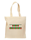 Merry Christmas Lights Red and Green Grocery Tote Bag-Grocery Tote-TooLoud-Natural-Medium-Davson Sales