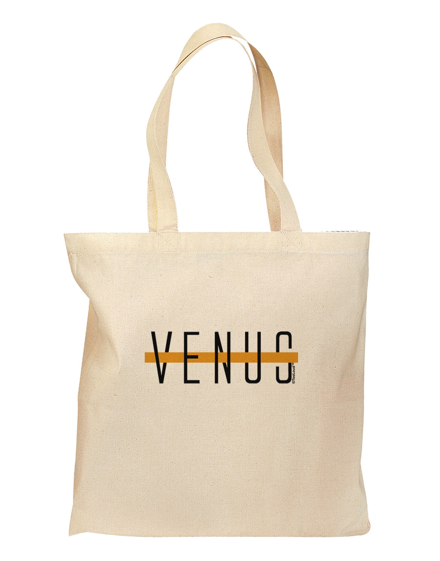 Planet Venus Text Only Grocery Tote Bag by TooLoud-Grocery Tote-TooLoud-Natural-Medium-Davson Sales