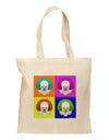 Clown Face Pop Art Grocery Tote Bag-Grocery Tote-TooLoud-Natural-Medium-Davson Sales