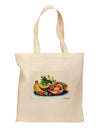 TooLoud Watercolor Fruit Bowl 3 Grocery Tote Bag-Grocery Tote-TooLoud-Natural-Medium-Davson Sales