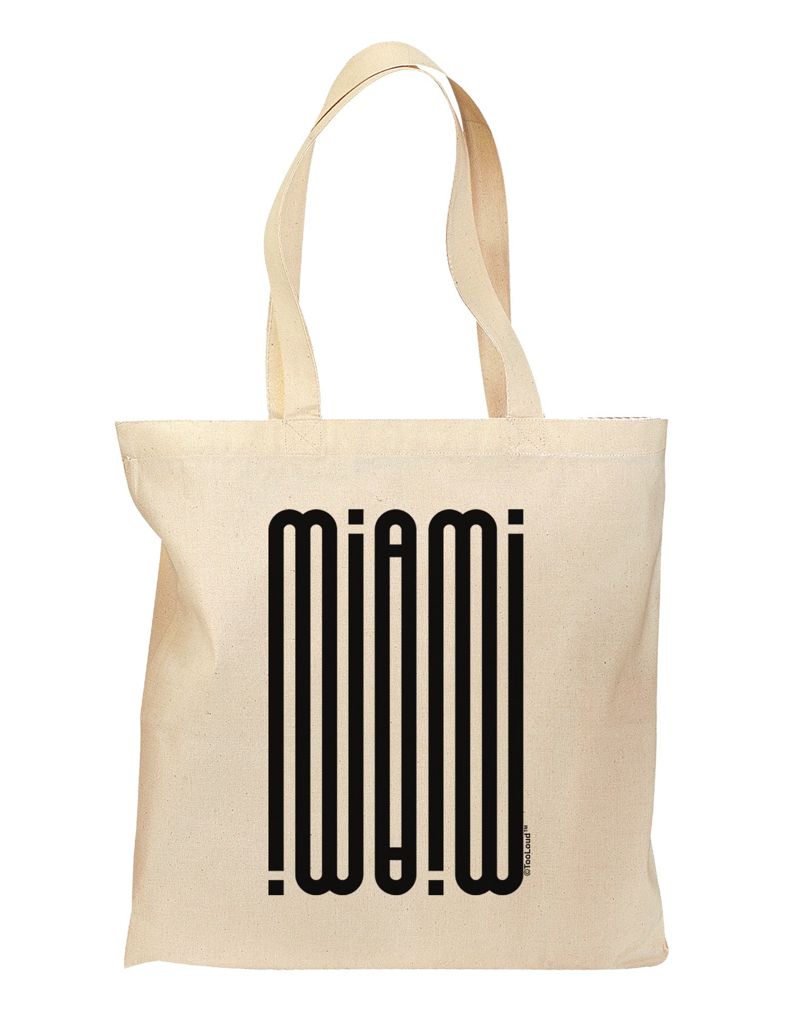 Miami Mirage Grocery Tote Bag-Grocery Tote-TooLoud-Natural-Medium-Davson Sales